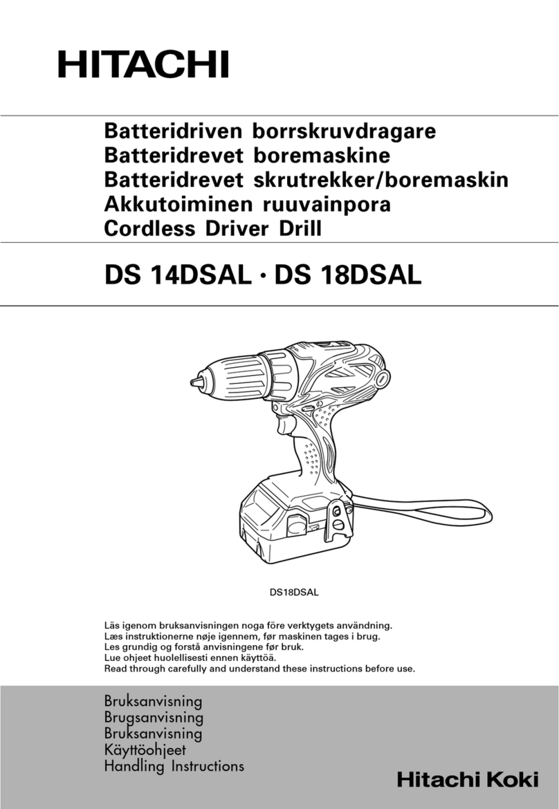 Hitachi DS 14DSAL Handling instructions