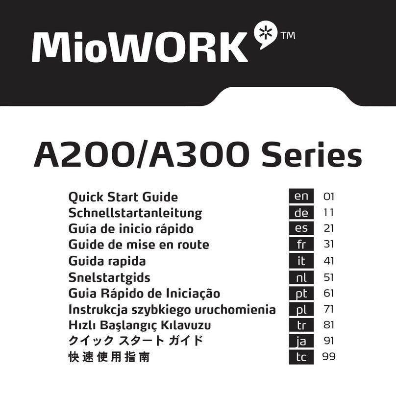 MioWork A200 series quick start guide