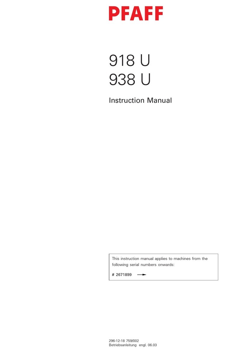 Pfaff 918 User manual