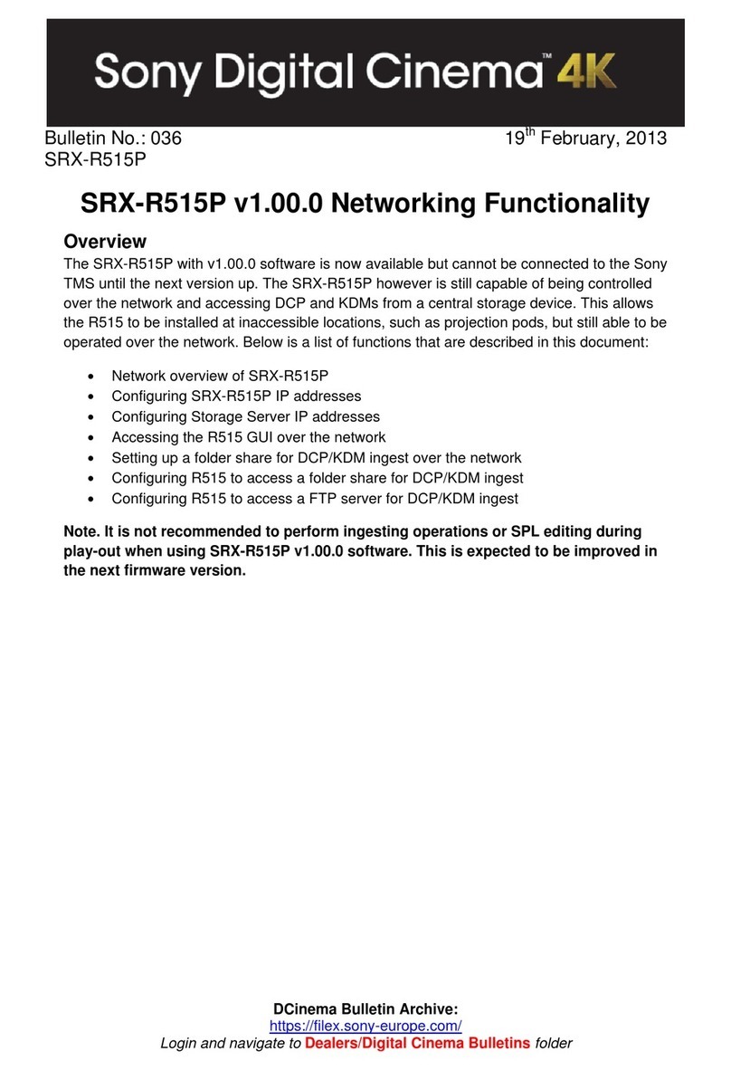 Sony SRX-R515P User manual
