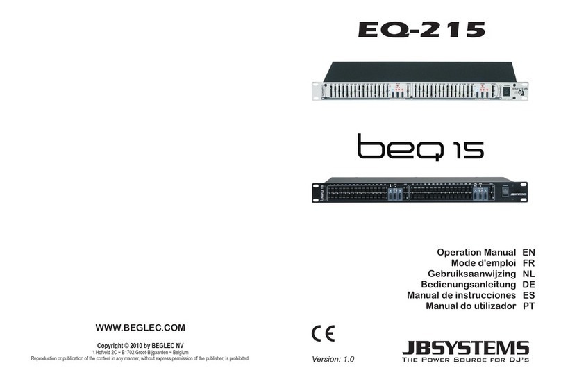 JB Systems EQ215 Operation manual