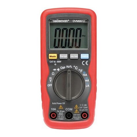 Velleman DVM9912 User manual Velleman DVM9912 User manual