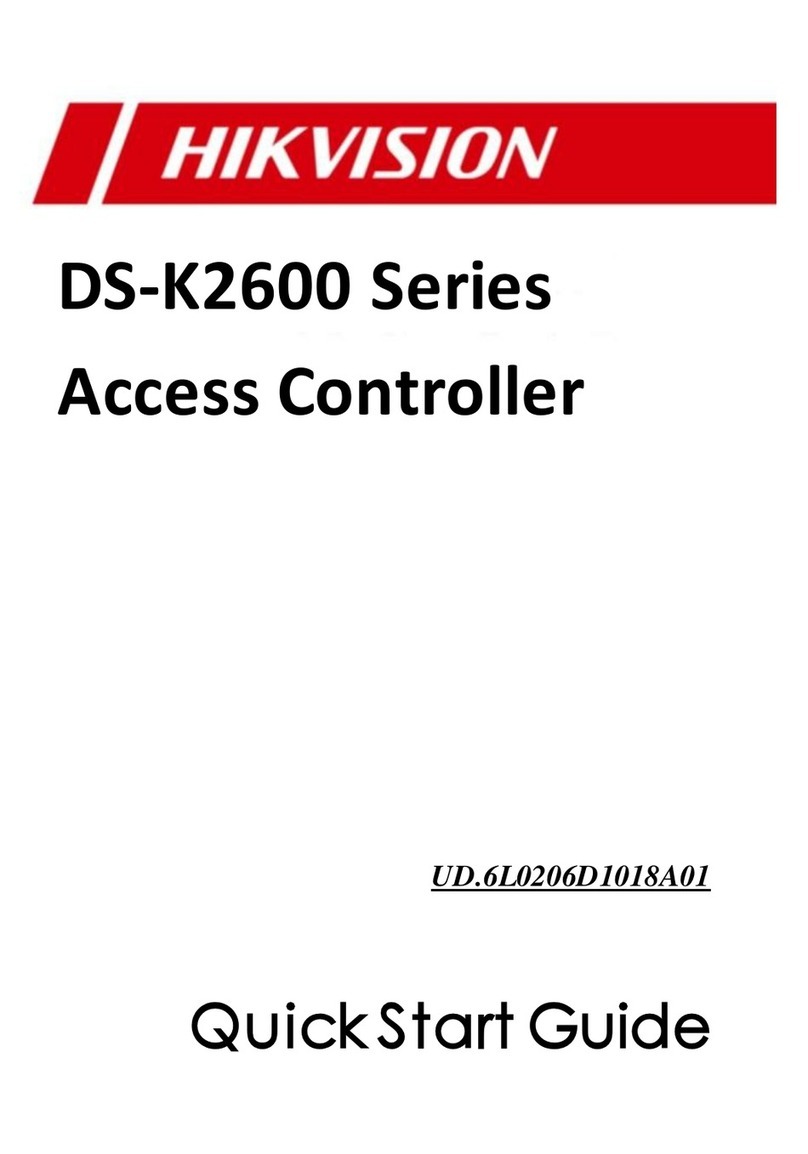 HIK VISION DS-K2600 Series quick start guide