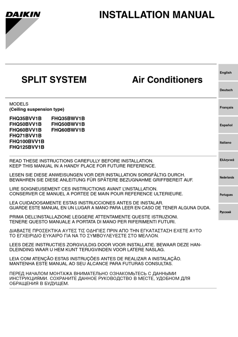 Daikin Super Multi NX FHQ35BVV1B User manual