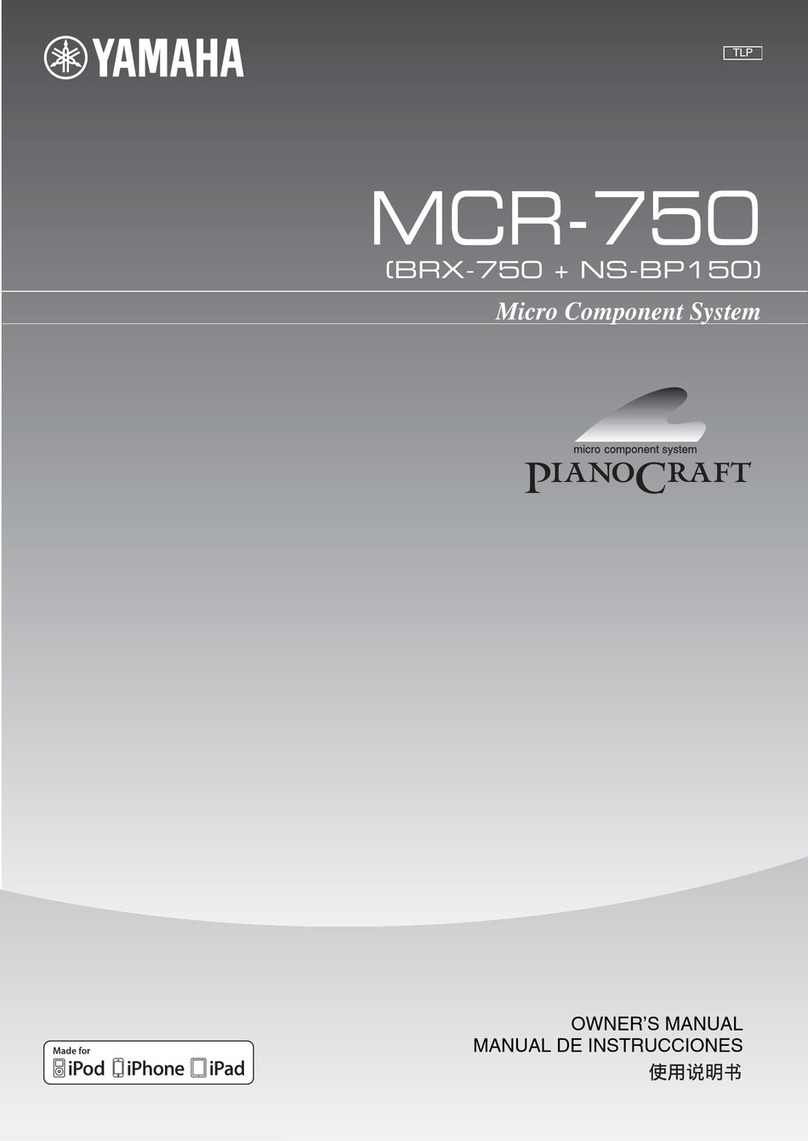 Yamaha PianoCraft MCR-750 User manual
