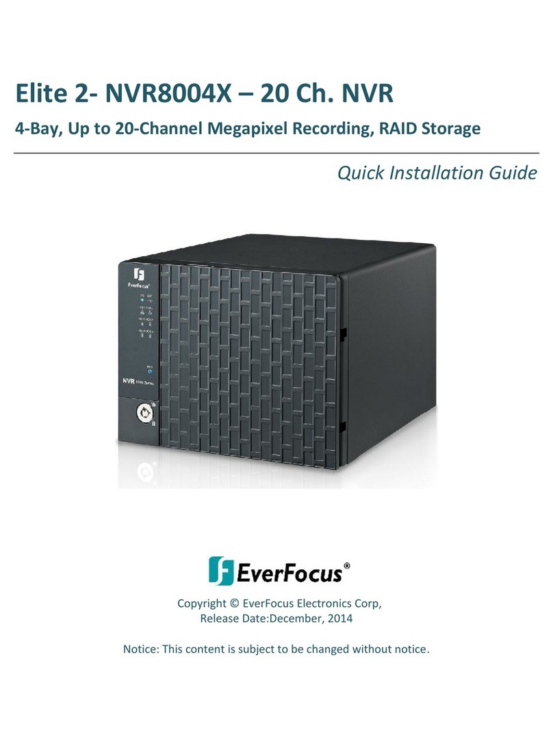 EverFocus Elite 2 NVR8004X User manual