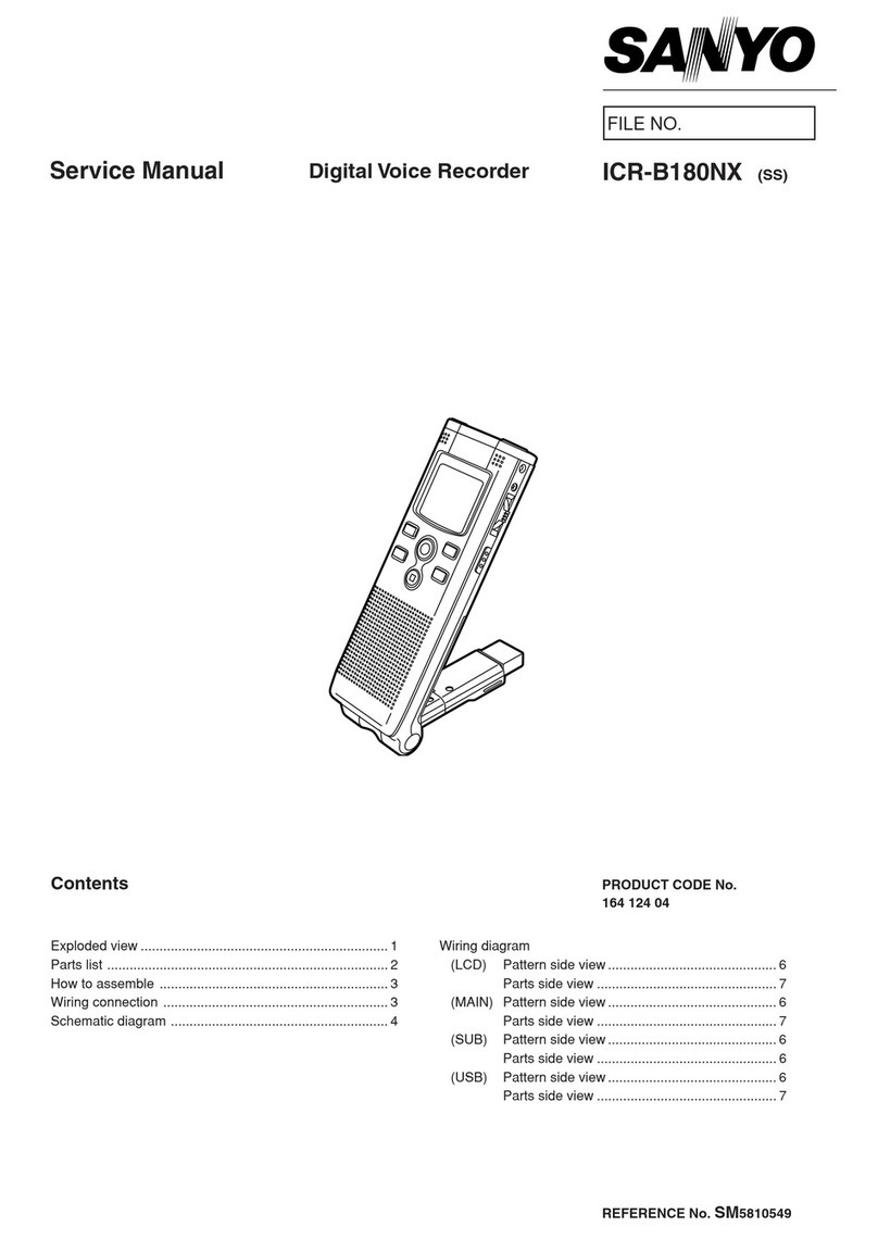 Sanyo ICR-B180NX User manual