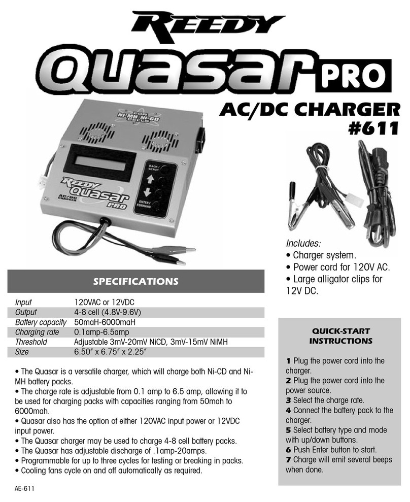 Reedy Quasar Pro 611 Quick start instructions