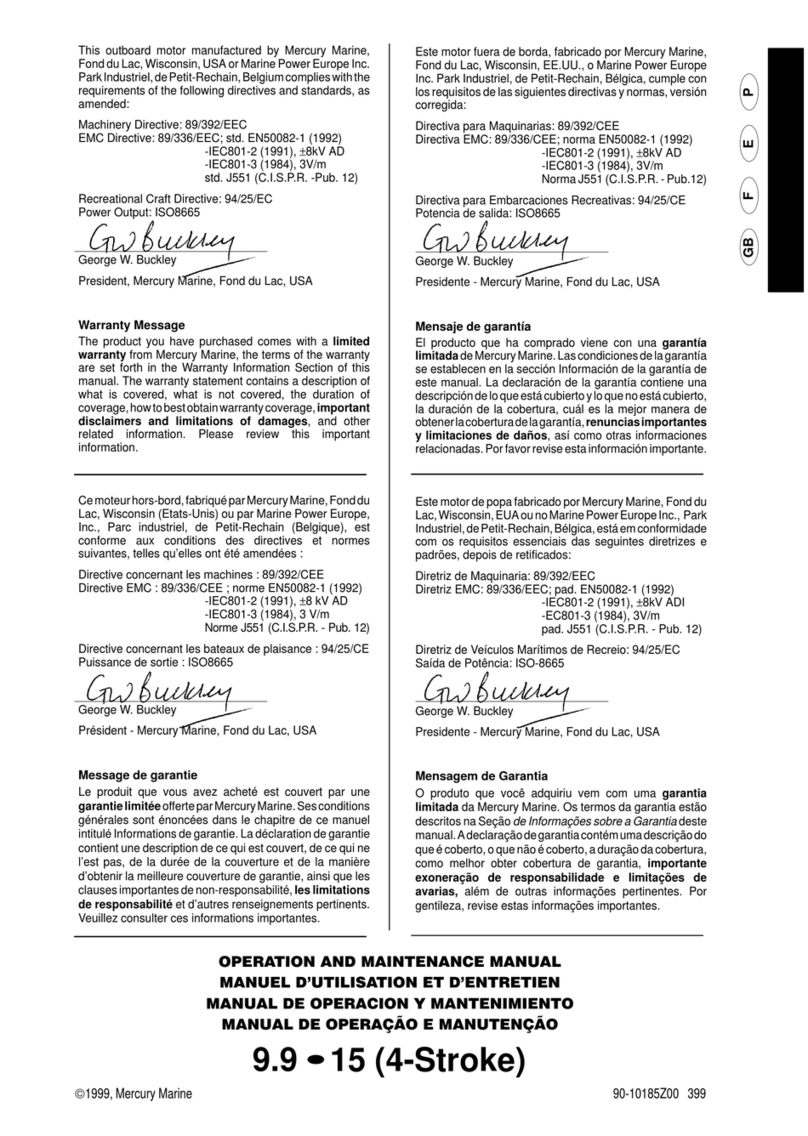 Mercury 9.9 User manual