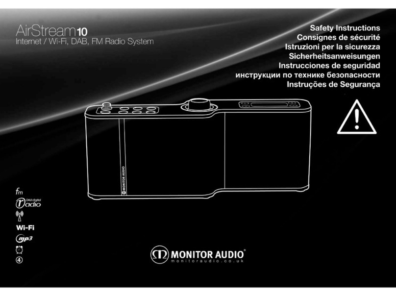 Monitor Audio AirStream 10 Safety instructions