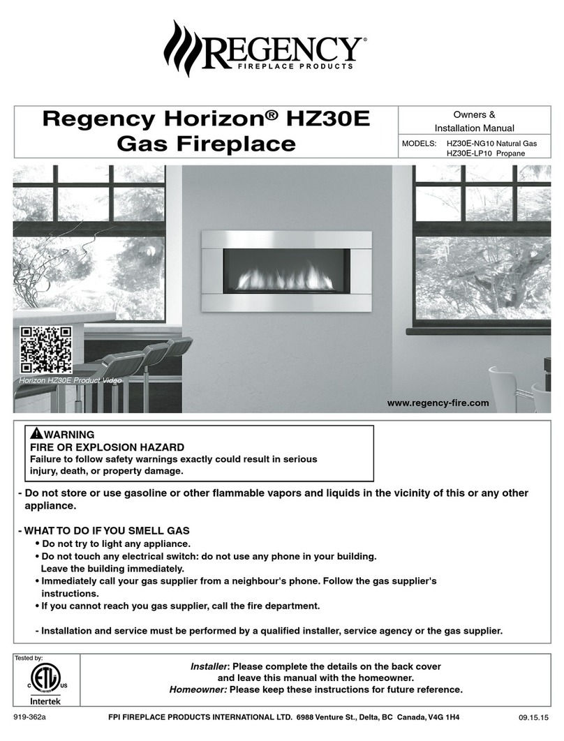 Regency Horizon HZ30E-NG10 Owners & installation manual Regency Horizon HZ30E-NG10 Owners & installation manual