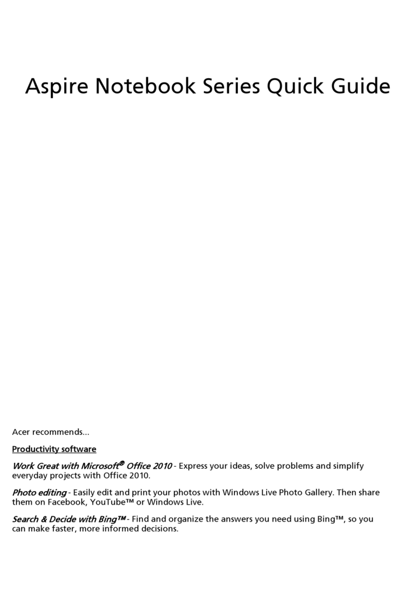 Acer Aspire Notebook Series User manual