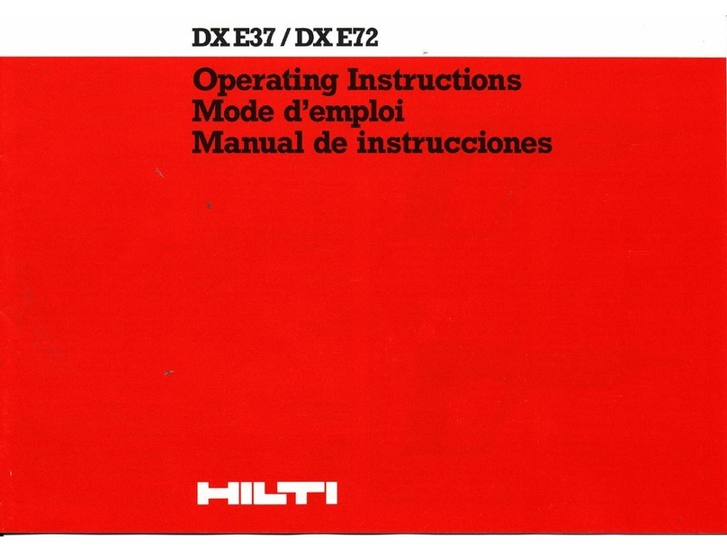 Hilti DXE37 operating instructions