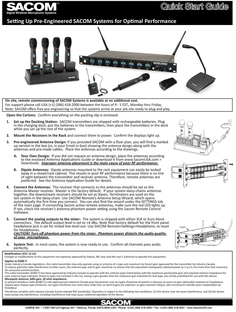 Sacom DS8800 quick start guide