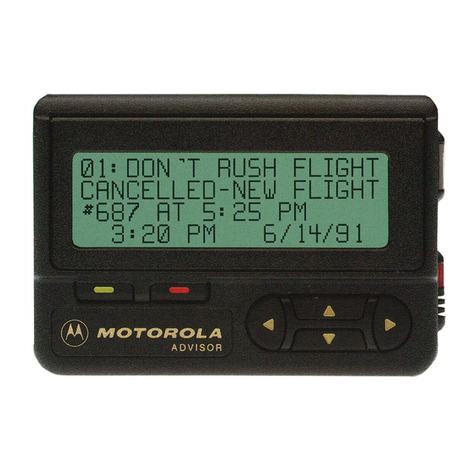 Motorola ADVISOR User manual