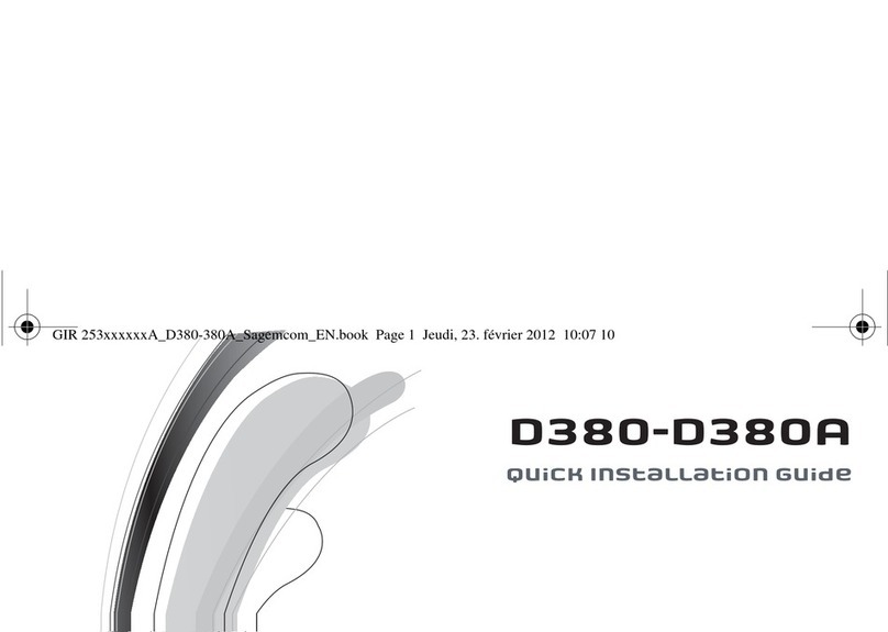 SAGEMCOM D380 manual