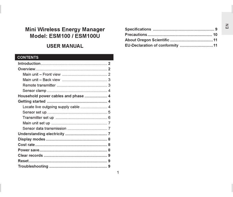 Oregon Scientific ESM100 user manual