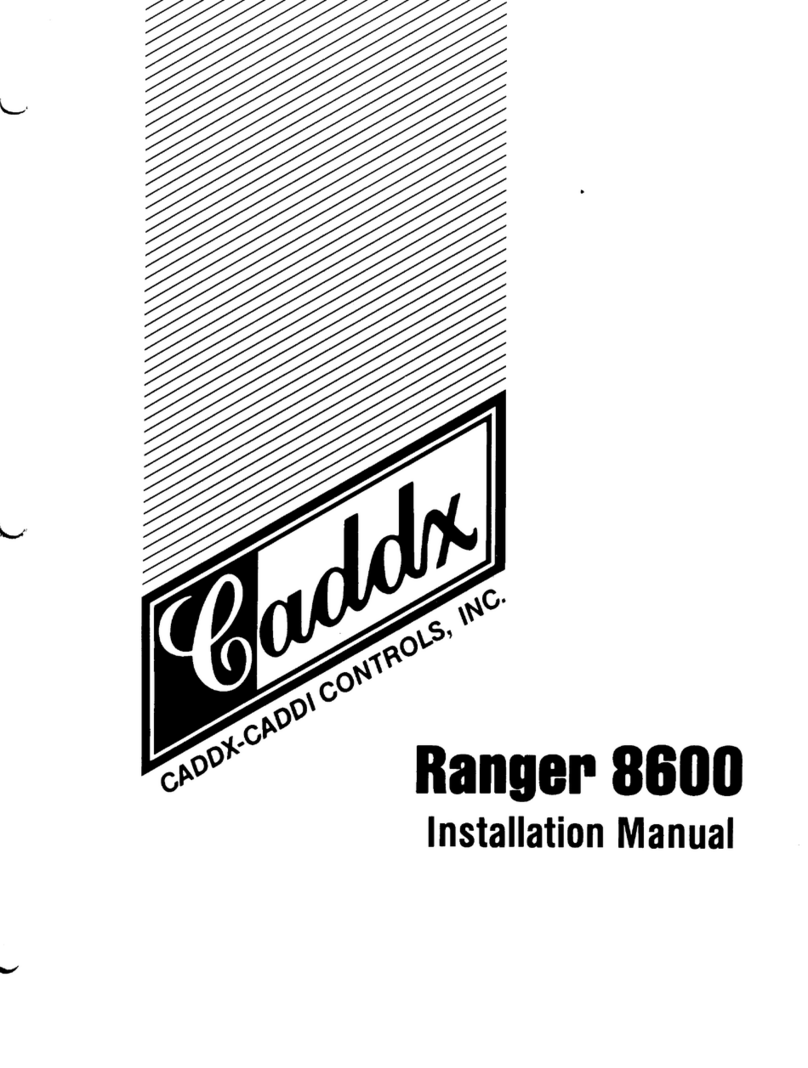 CADDX 8600 User manual