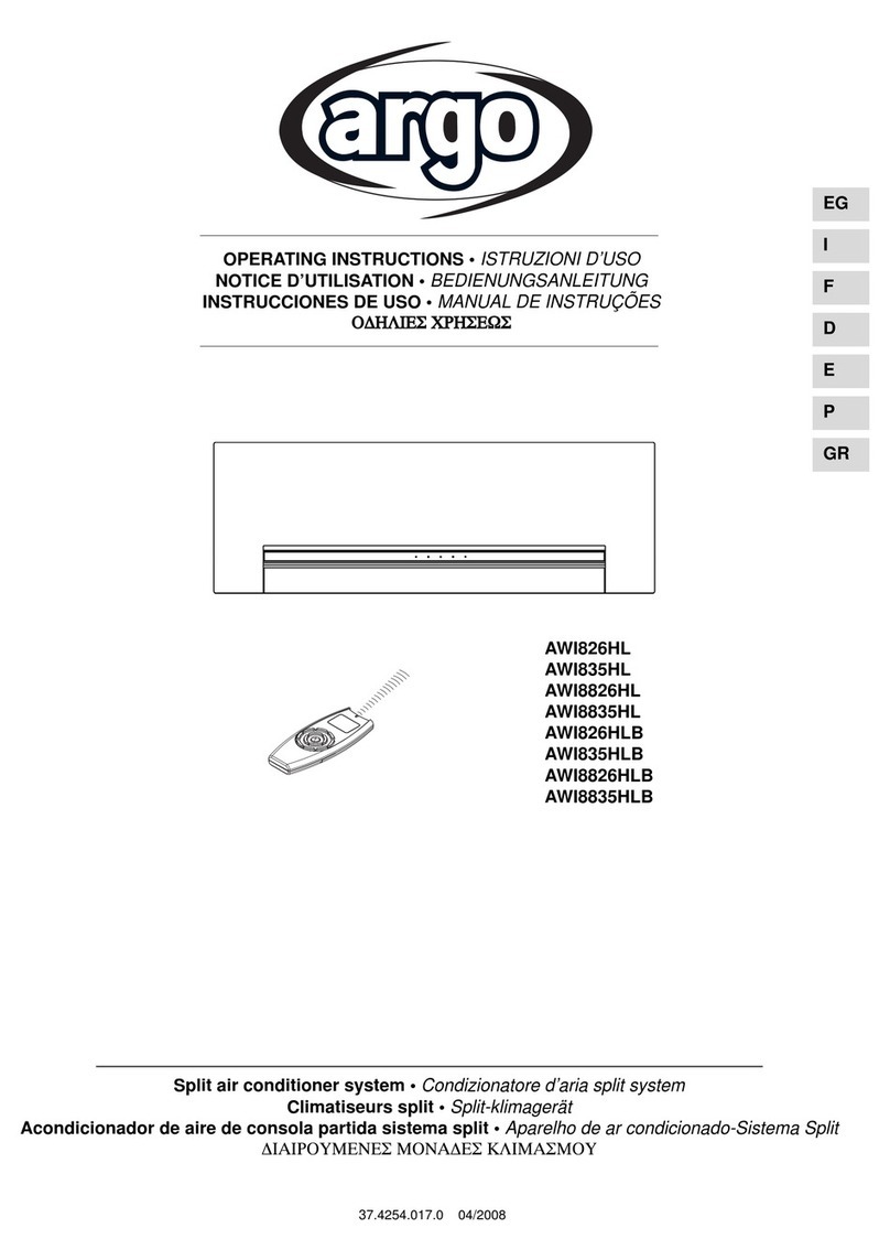 Argo AWI826HL operating instructions