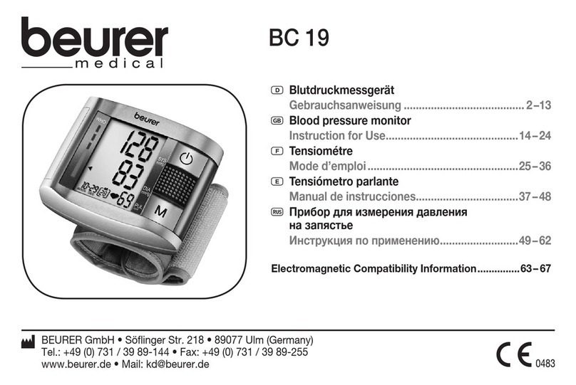 Beurer BC 19 User manual