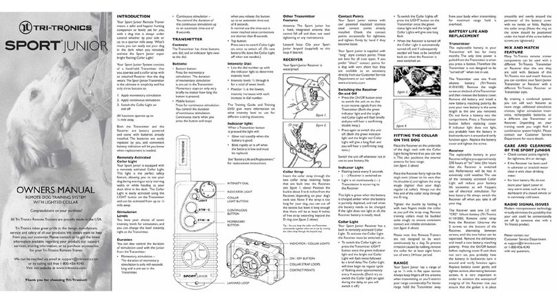 Tri-Tronics Sport Junior G3 owner's manual Tri-Tronics Sport Junior G3 owner's manual