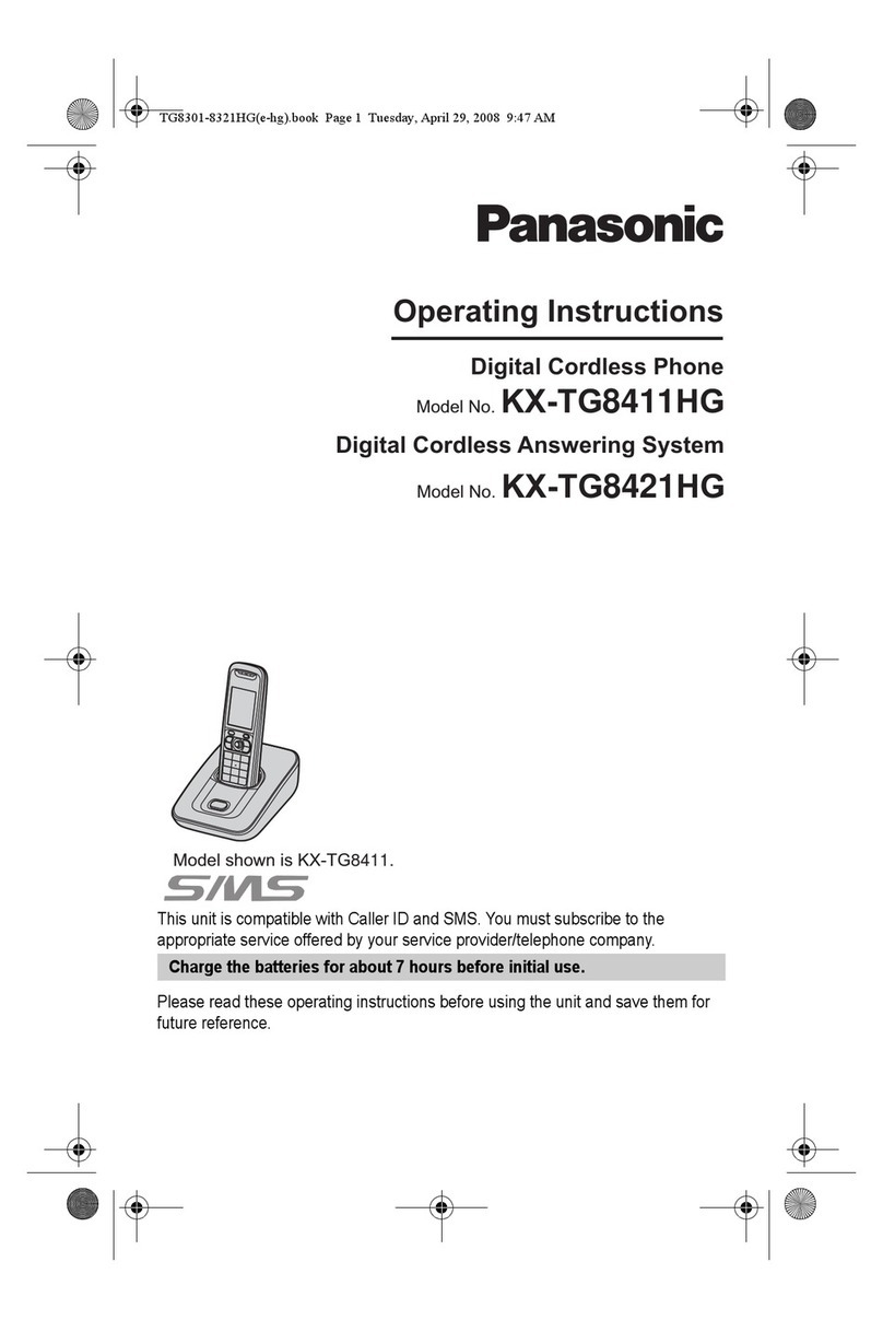 Panasonic KX-TG8421HG User manual