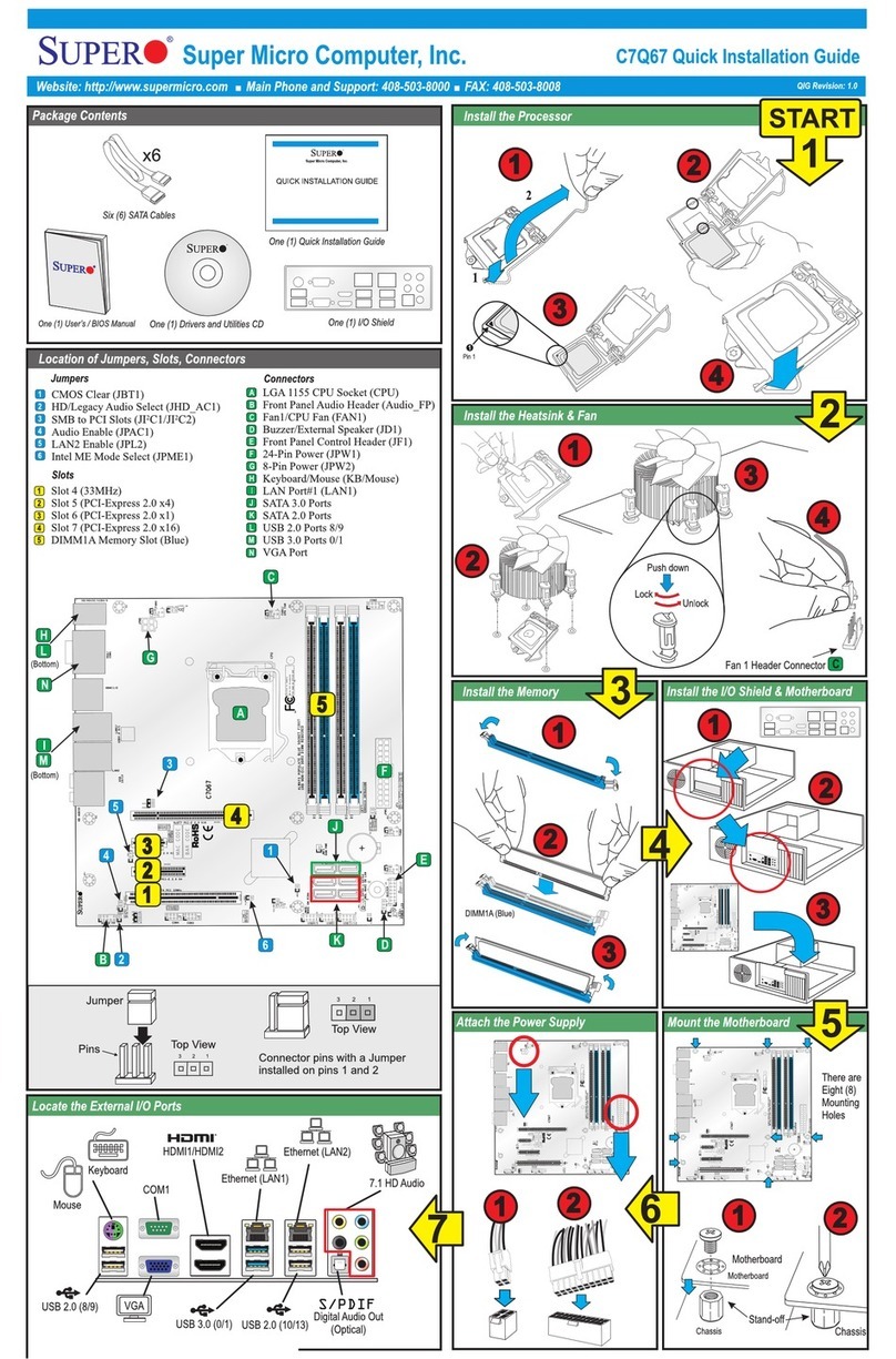 Supero C7P67 Quick installation guid