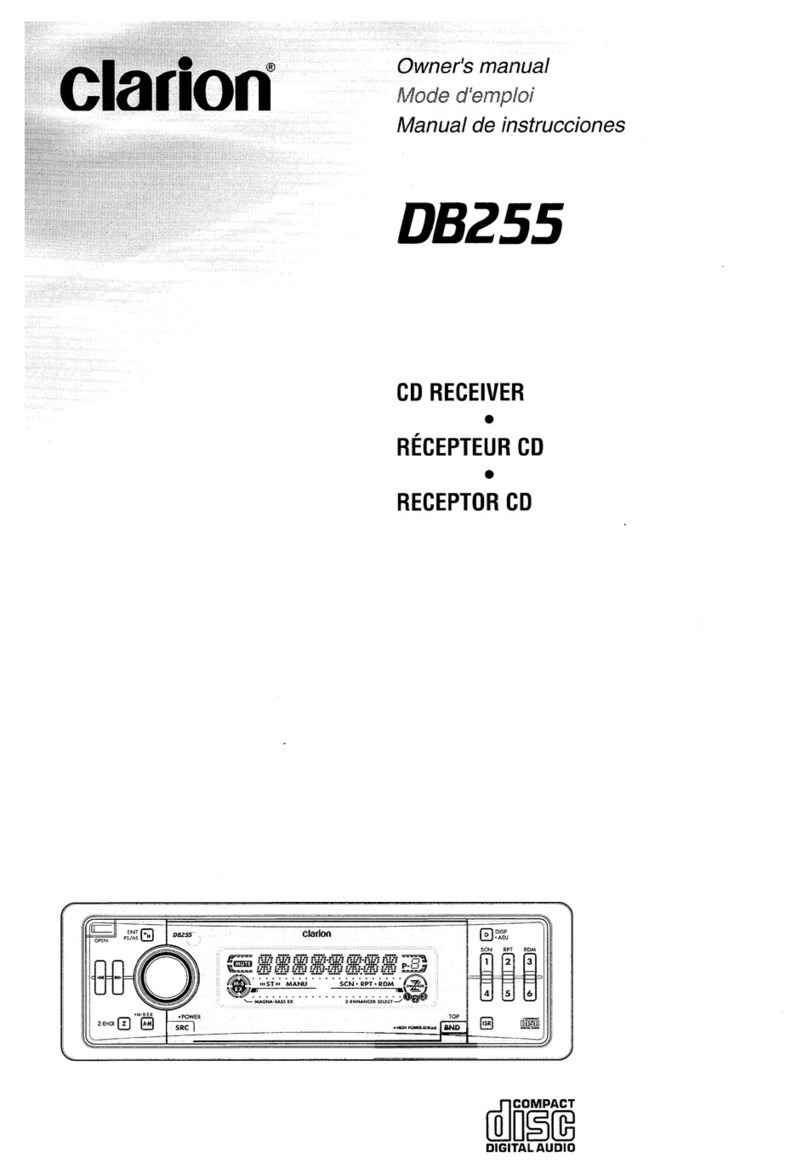 Clarion DB255 User manual