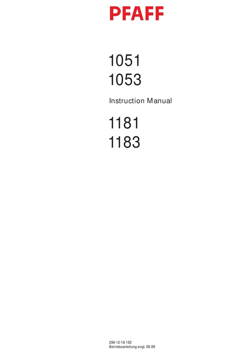 Pfaff 1051 User manual