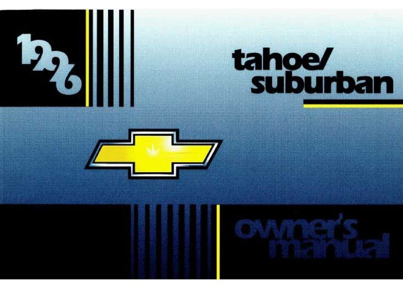 Chevrolet 1996 Tahoe User manual