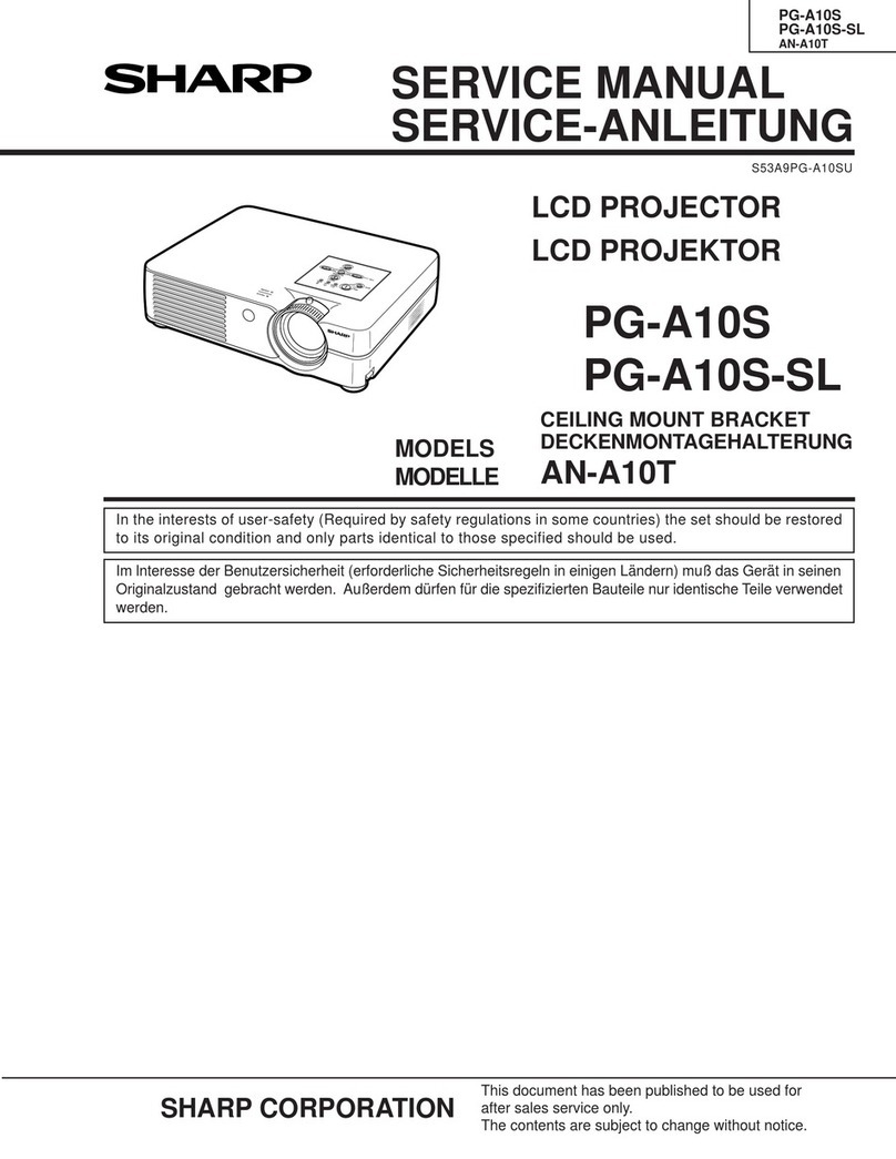 Sharp Notevision PG-A10S User manual
