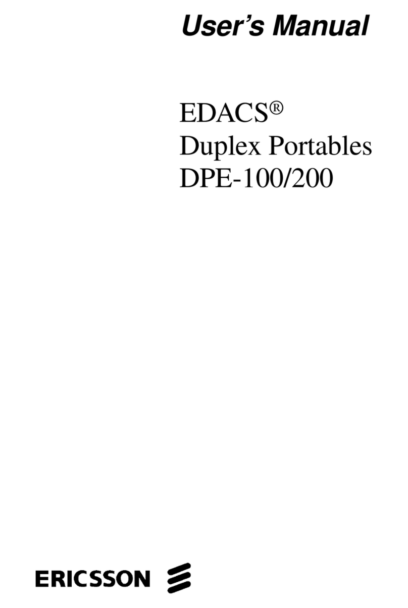Ericsson EDACS DPE-100 user manual
