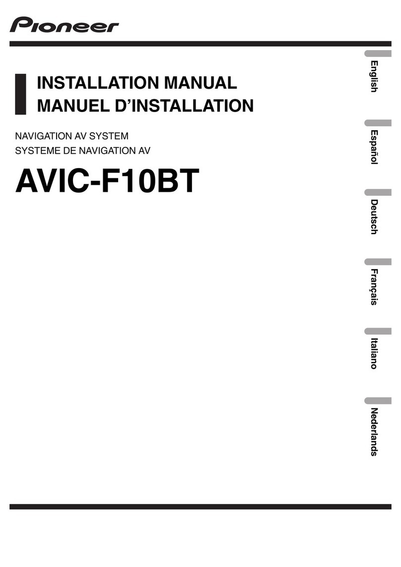 Pioneer AVIC-F10BT installation manual