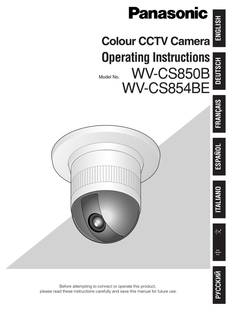 Panasonic WV-CS850B User manual