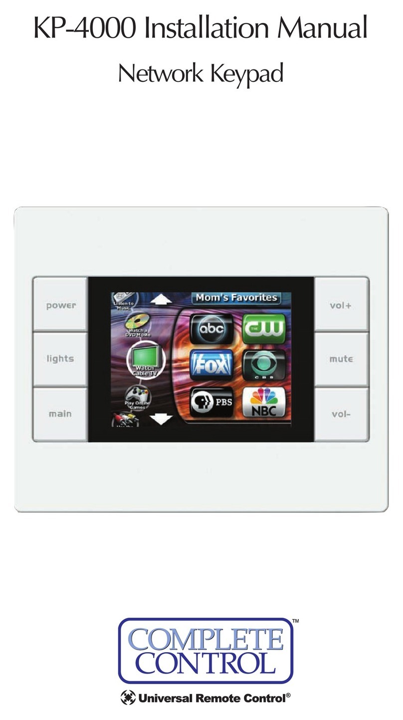 Universal KP-4000 installation manual