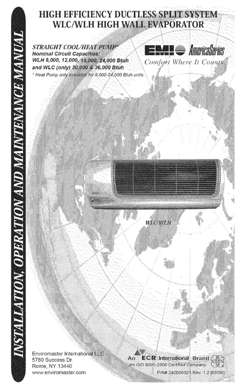 ECR International WLC Series Installation, operation and maintanance manual