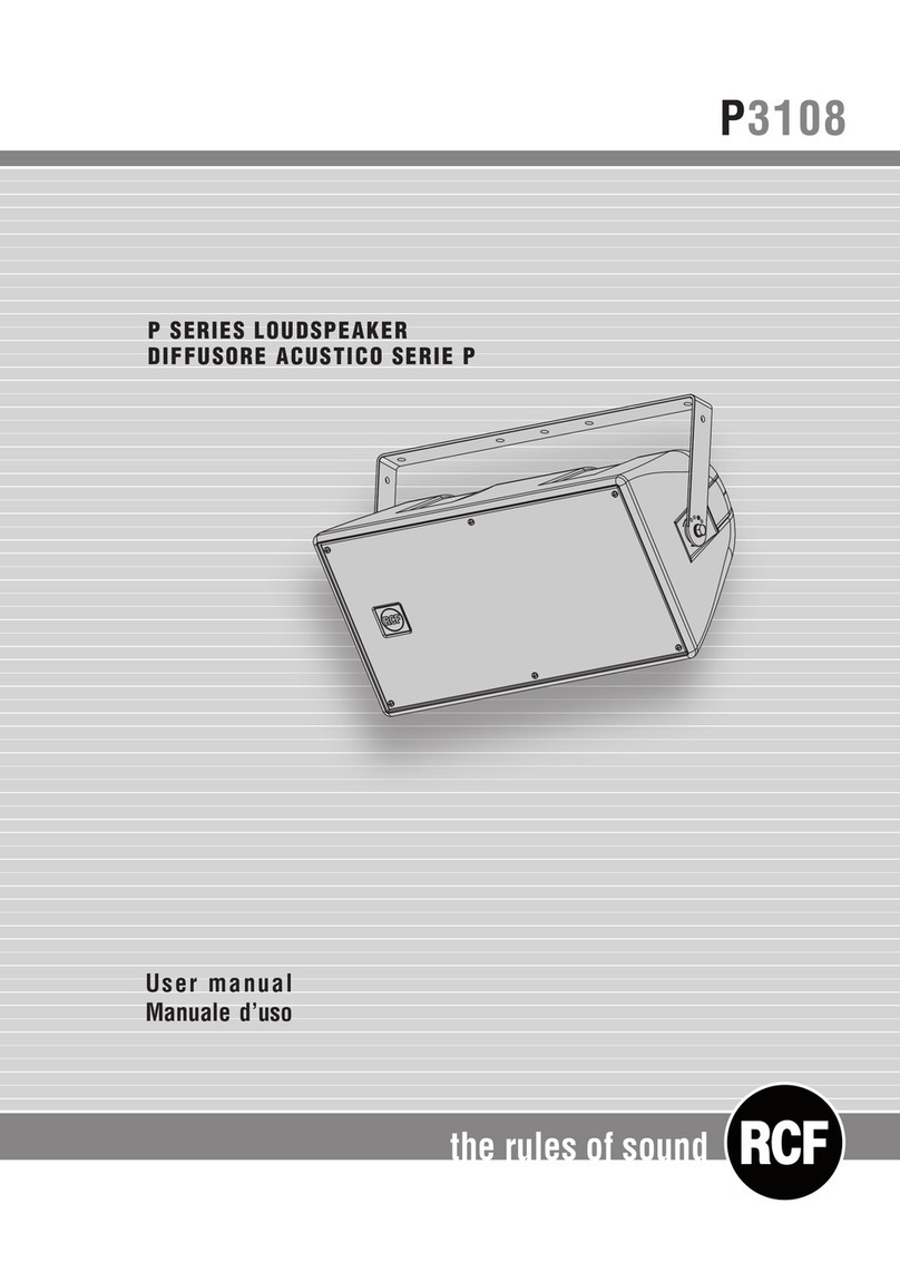 RCF P3108 User manual