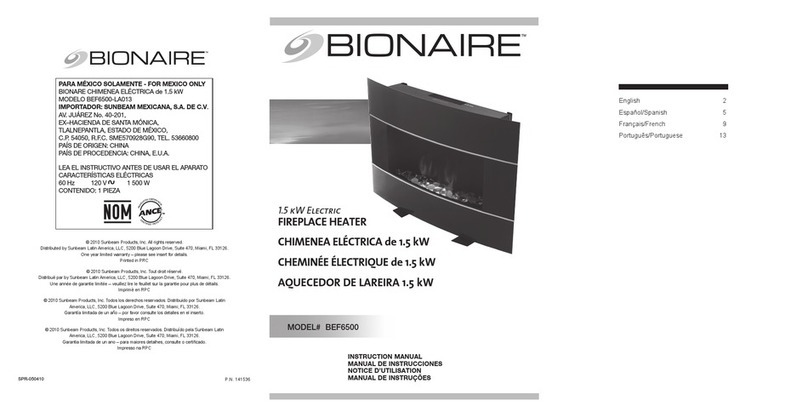 Bionaire BEF6500 instruction manual