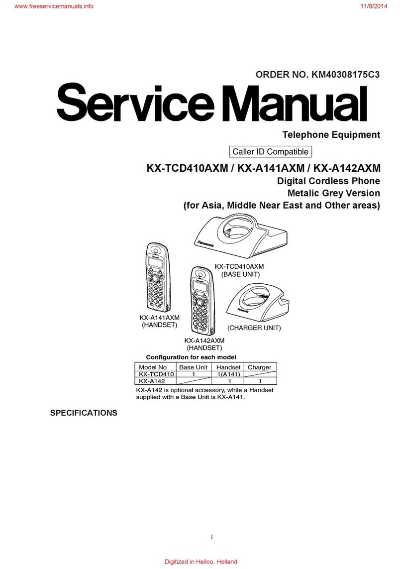 Panasonic KX-TCD410AXM User manual