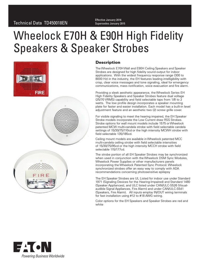 Eaton Wheelock E70H Instruction manual
