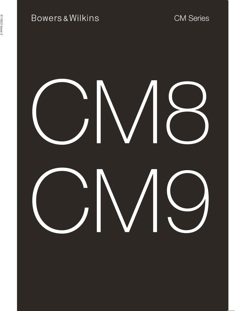 Bowers & Wilkins CM8 User manual