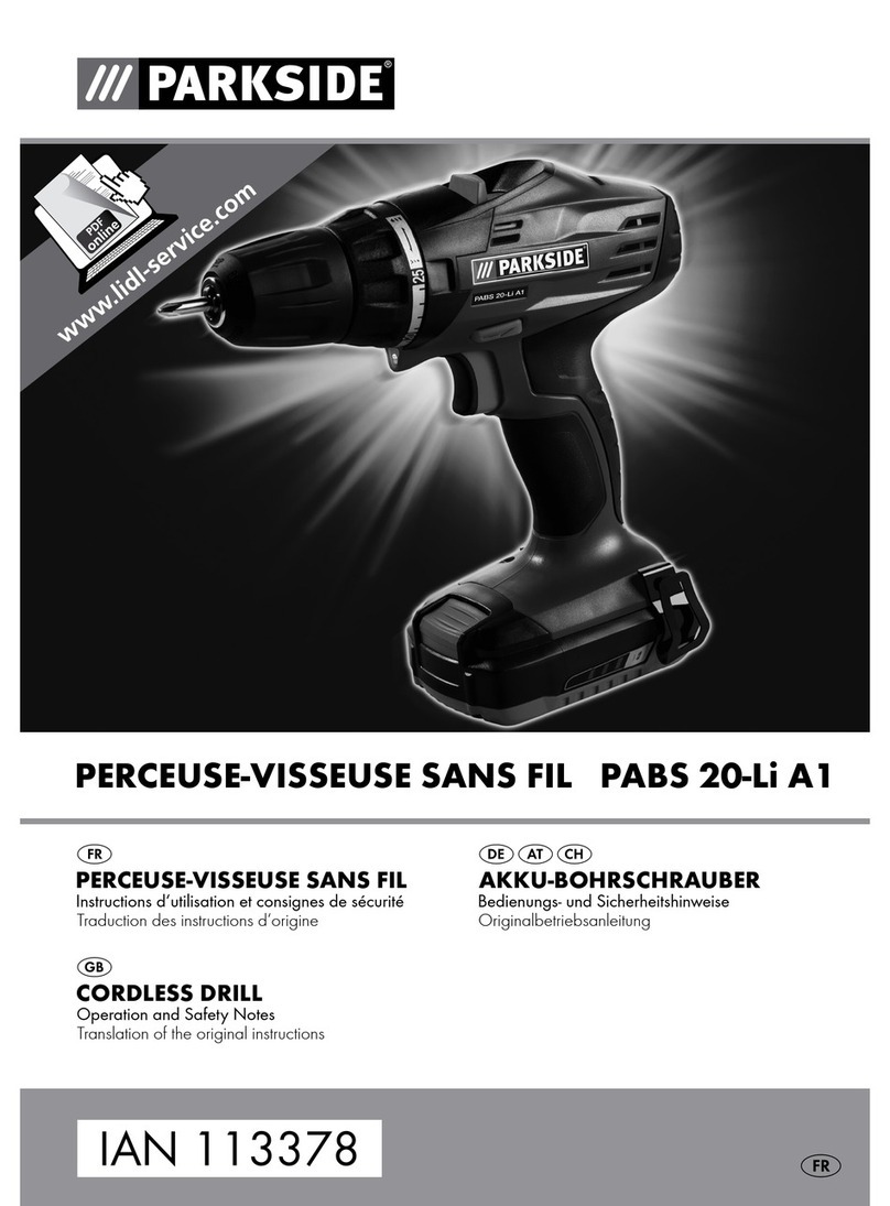 Parkside PABS 20-Li A1 User manual