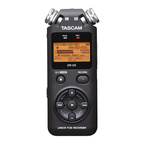 Tascam DR-05 User manual