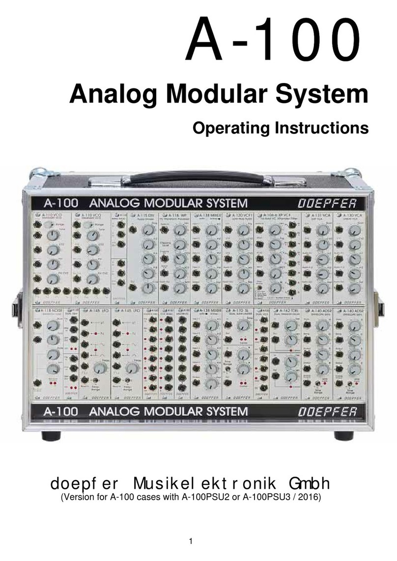 DOEPFER A-100 Series operating instructions
