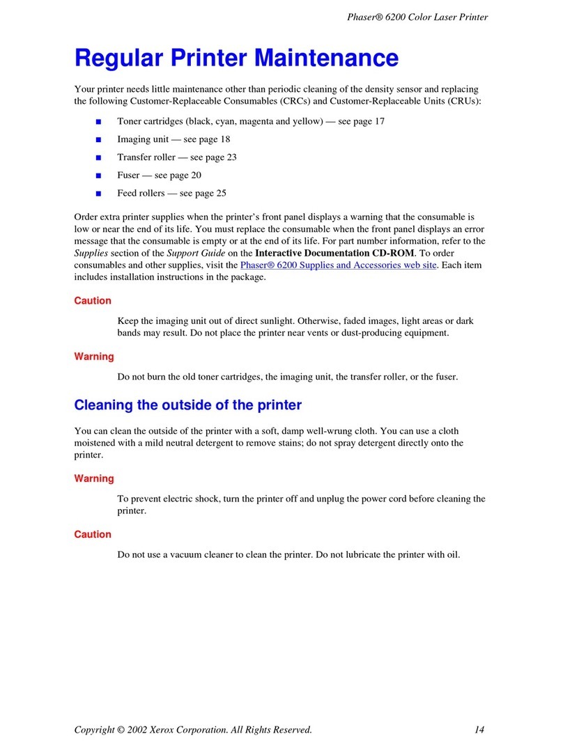 Xerox Phase 6200 Technical specifications