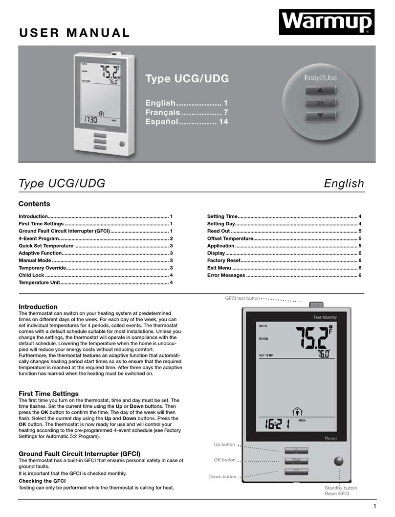 Warmup UCG user manual