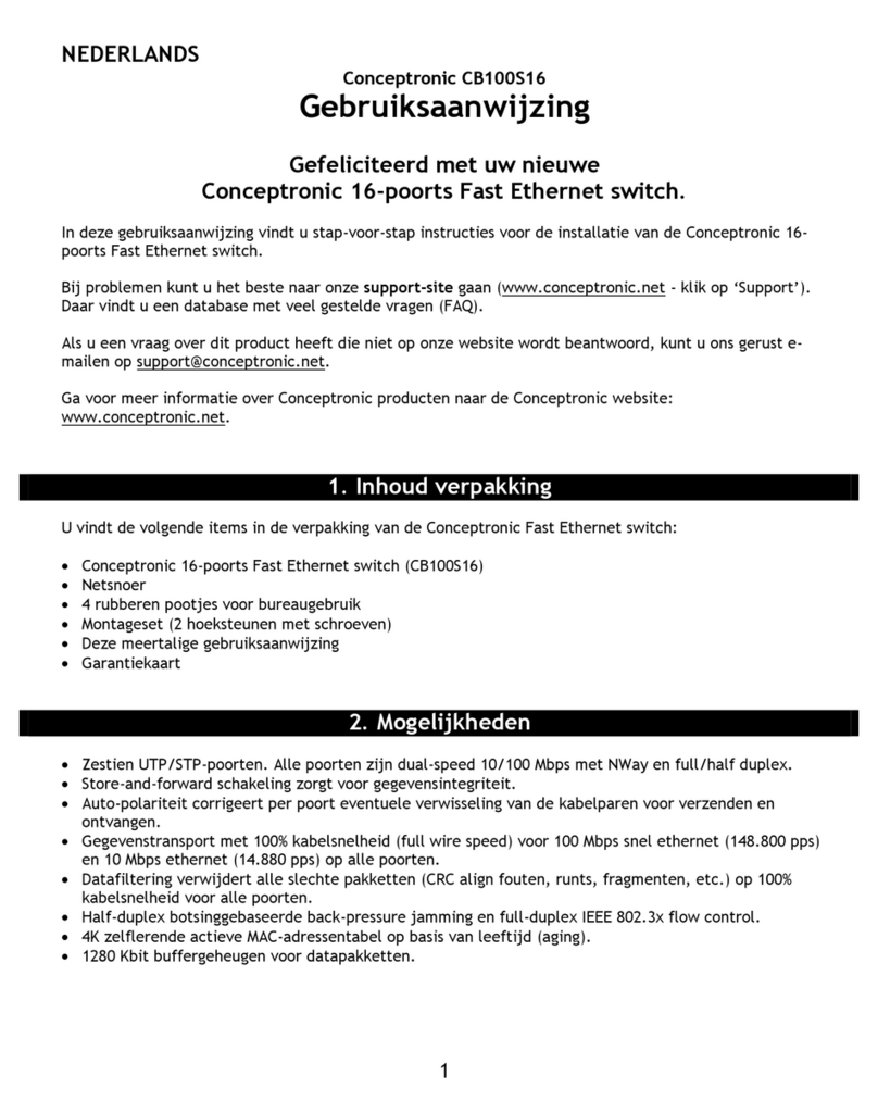 Conceptronic CB100S16 user manual