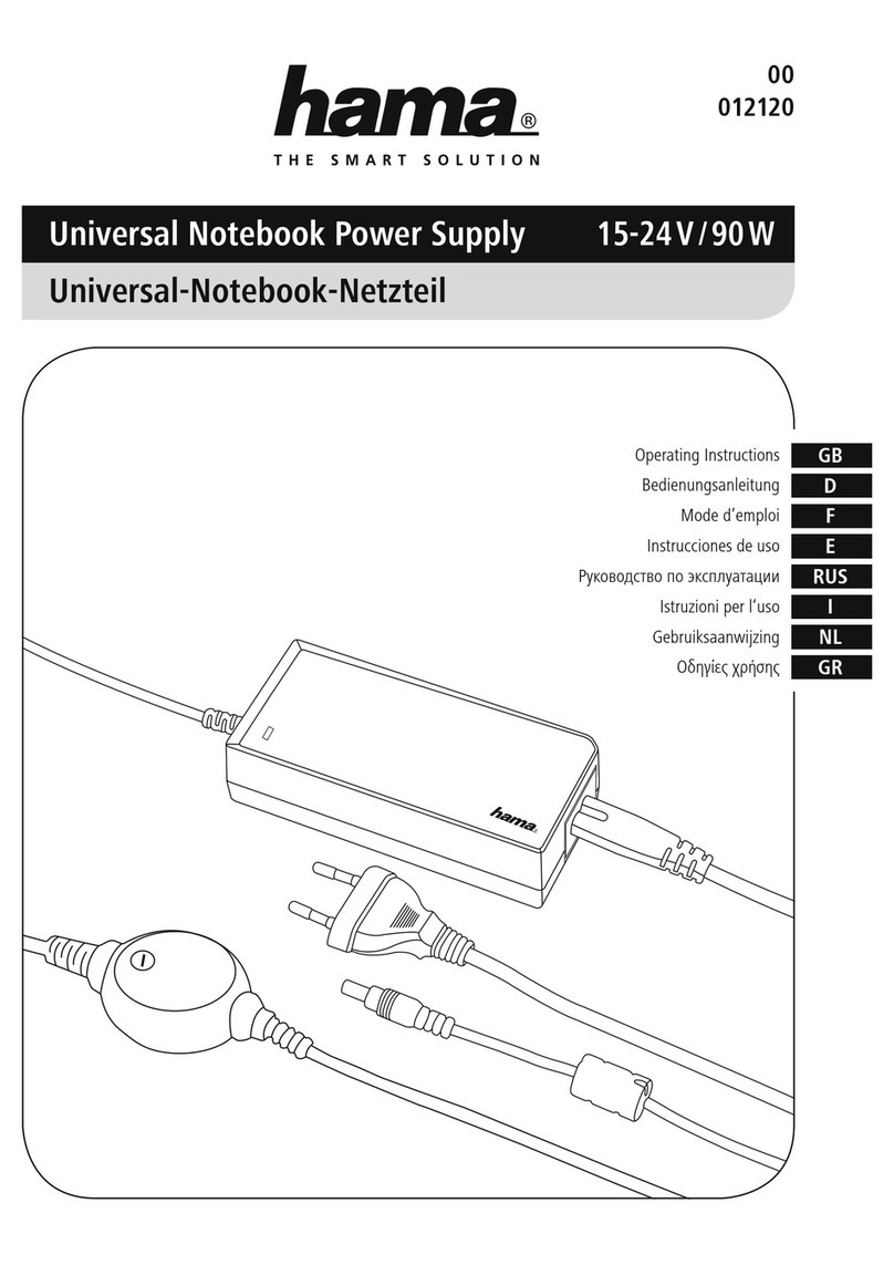 Hama 12120 operating instructions