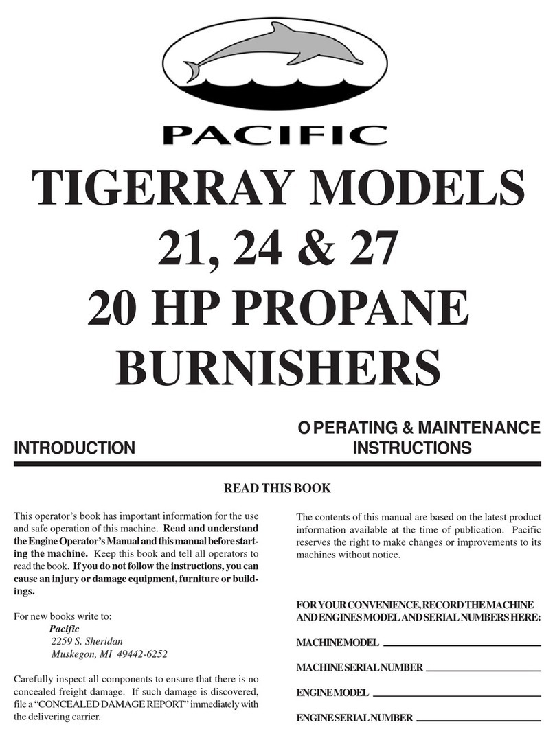 Pacific TIGERRAY 21 Operating & maintenance instructions