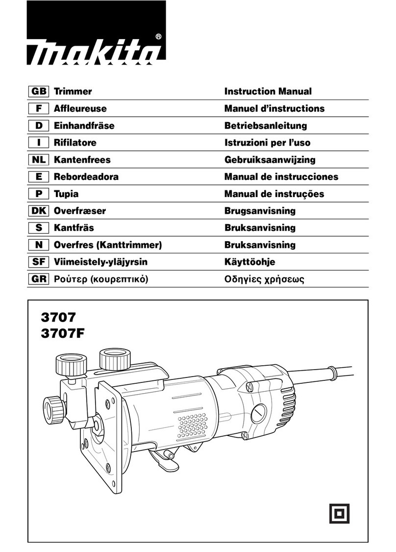 Makita 3707 User manual Makita 3707 User manual